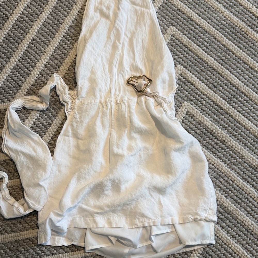 Amanda Uprichard Calais White Halter Dress
Linen - Picture 4 of 7